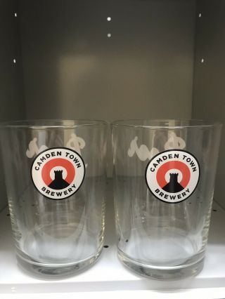 Camden Town Brewery 2 X Jack Pint Glass.  Last Ones