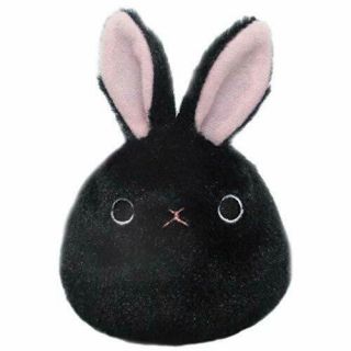 Sanei Boeki Rabi Dango Black Rabbit Plush Doll Stuffed Toy 7cm