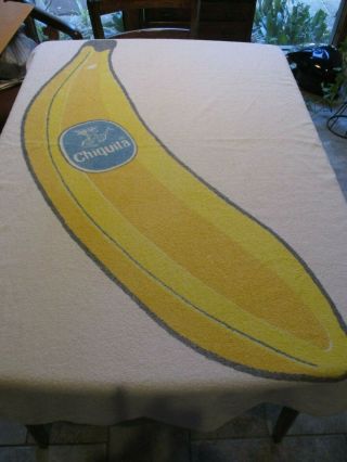 Vintage Chiquita Banana Beach Towel Made In The Usa