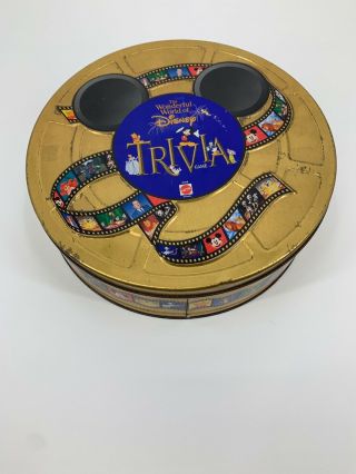 Disney 1997 The Wonderful World Of Disney Trivia Game In Collecters Tin Complete