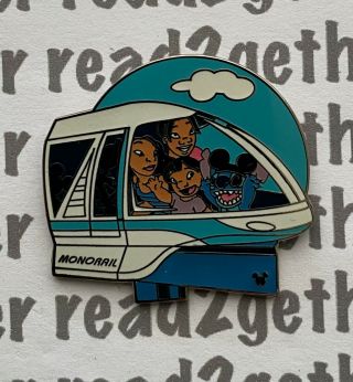 Disney Pin Wdw Cast Lanyard Series 3 Transportation Lilo Stitch Monorail