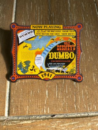 Disney Store Walt Disney’s 100 Years Of Dreams 50 1941 Dumbo Movie Poster Pin