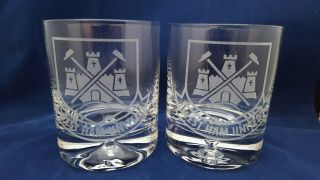 West Ham Whisky Glasses 2 X 250 Ml.
