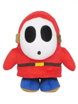 Real Little Buddy 1591 Mario Shy Guy 6.  5 " Plush Doll Usa Seller