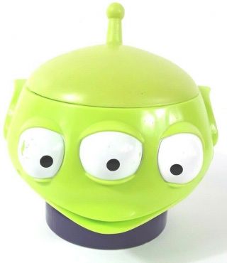 Disney On Ice Toy Story Alien Souvenir Cup Pixar Hinged Lid Flip Top Dessert Mug