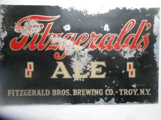 Fitzgerald Bros.  Brewing - Troy,  York Tin Sign - 1940 