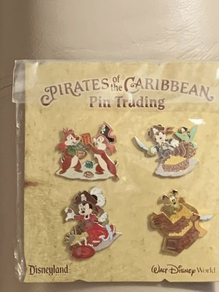 Disney Pirates Of The Caribbean 4 Pin Set Pin - Pins