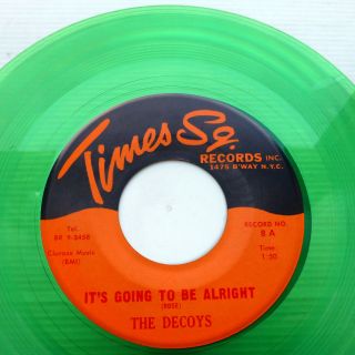 The Bel - Airs Green Vinyl 45 Oh Baby B/w Decoys It 
