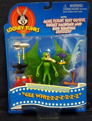 Wb Playmates Looney Tunes Road Runner & Wile E Coyote Gee Whizzzzz Action Figure