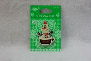 Disney Japan Tokyo Pin Resort Christmas Frozen Olaf Hot Chocolate Cup