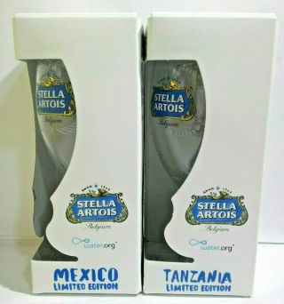 Stella Artois Better World 2019 Limited Edition Mexico & Tanzania Chalice,  33cl