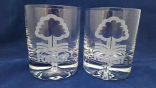 Nottingham Forest Whisky Glasses 2 X 250 Ml.
