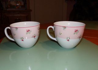 Laura Ashley Set Of 2 Cup Mugs Petite Fleur