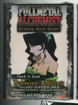 Fullmetal (full Metal) Alchemist Tcg/ccg Premier Edition Starter Deck Lust