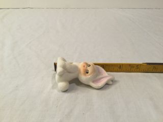 Ceramic Vintage Little Girl In White Bunny Suit Japan Easter rabbit cottontail 2