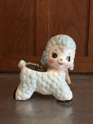Vintage Ucagco Ceramic Baby Lamb Planter Japan
