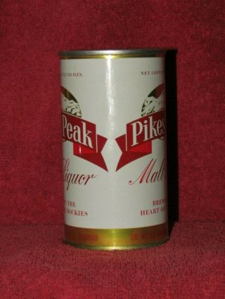 Pikes Peak Malt Liquor tab top beer can Walter Brewing Co Pueblo Colorado 2