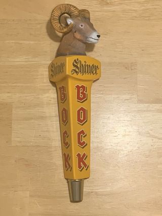 Shiner Bock Ram Beer Tap Handle