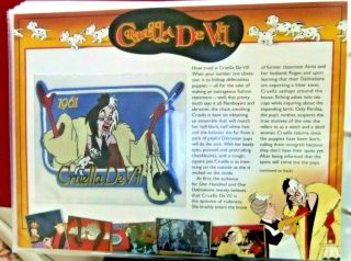 Willabee Ward W&w Disney Collector Patch 1961 Cruella Devil Card 101 Dalmations