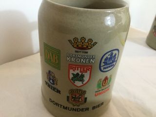 Dortmunder Bier.  5 Liter German Ceramic Beer Mug Stein Oktoberfest Man Cave