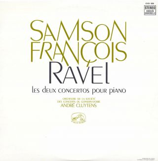 Emi Cvb - 836 Fr1 Ravel 2 Piano Concertos Samson Francois Cluytens Conservatoire