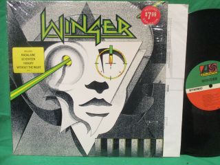 Winger Self Titled Lp In Shrink W/hype Sticker