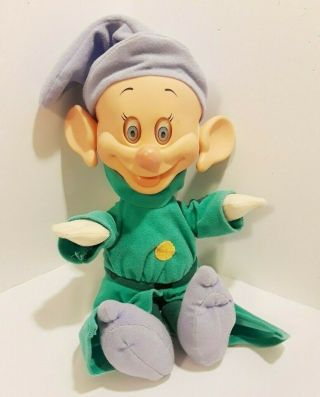 1993 Mattel Walt Disney Snow White & The Seven Dwarfs 13 " Dopey Plush Doll