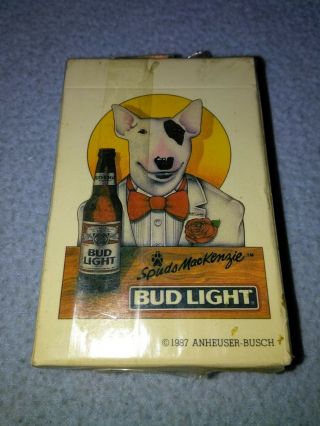 Bud Light Beer Spuds Mackenzie Playing Cards Complete Rare