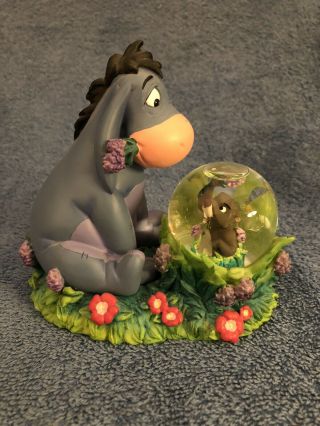 Disney Store Winnie The Pooh Eeyore And The Gooher Snow Globe Figurine
