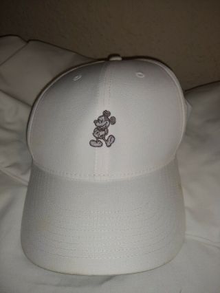 Disney Parks Exclusive Mickey White Nike Legacy91 Dri - Fit Golf Hat Baseball Cap