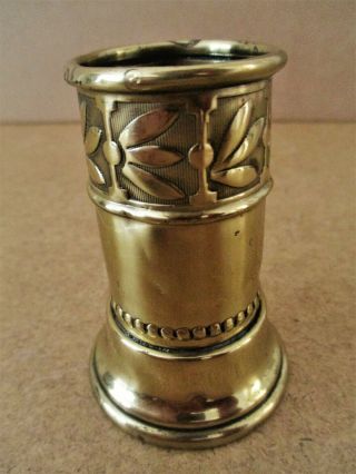 Antique Vintage Brass Table Toothpick/match Holder 3 Inches
