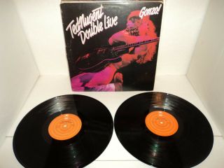 Ted Nugent Double Live Gonzo 1978 Sterling Epic Orange Labels G/f 1b1b1g1e