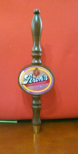 Stroh`s America`s Only Fire - Brewed Beer Tap Knob Man Cave Bar In