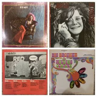Vinyl: 3 Janis Joplin Album Lot; Big Brother & The Holding Co.  /pearl/ In Concert