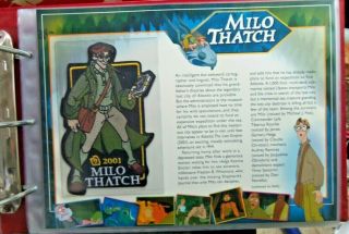 Willabee Ward W&w Disney Collector Patch 2001 Milo Thatch Card Atlantis