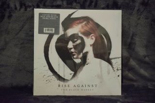Rise Against The Black Market Vinyl Lp - - Clear Red And White Swirl