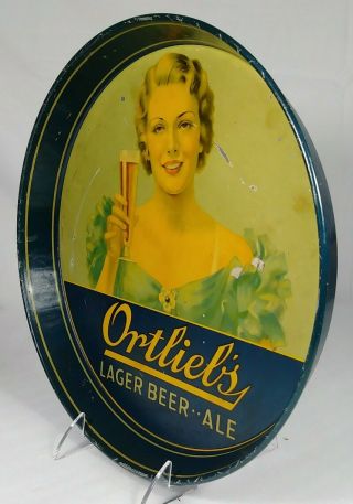 Old Ortlieb ' s Lager Beer Tin Serving Tray Ortlieb Brewing Co.  Philadelphia PA 3