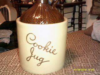 Cookie Jar/jug Monmouth Leaf Mark