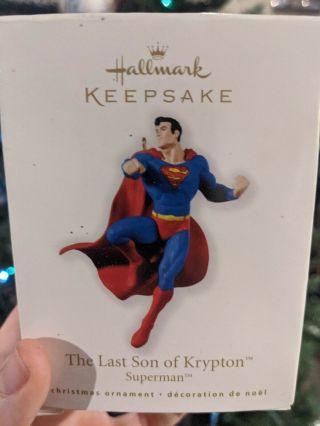 Hallmark Ornament 2010 Superman The Last Son Of Krypton
