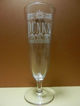 Dunks Beer Stemmed Pilsner Beer Glass With Engraved And Etched Name