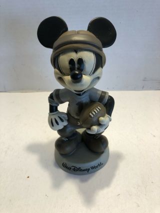 Walt Disney World Resort Mickey Mouse Football Figurine Bobble Head.