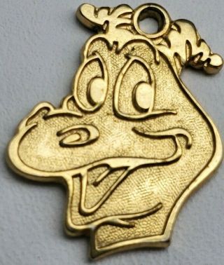 Vintage 1982 Disney Epcot Figment Gold Charm Small 1.  3 Grams