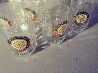 5 Gordon Biersch Brewery Winterbock Beer Glass Mug 20 Oz Sqhm Snowflake Logo