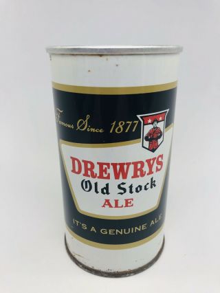 Drewry’s Old Stock Ale - Bottom Opened Zip Top Beer Can.  South Bend,  Indiana In