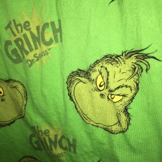 Dr.  Suess Grinch Christmas Comfort Lounge Pants PJ’s Men’s Size L Green EUC Fun 2