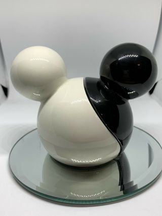 Disney Mickey Mouse Ears Black & White Salt & Pepper Shakers 3