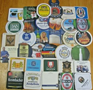 50 German Beer Coasters Becks Dab Lowenbrau Paulaner