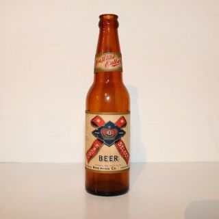 Crown Select Beer Bottle - Eulberg Brewing Portage Wi