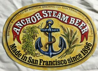 Anchor Steam Beer Tin Bar Sign.