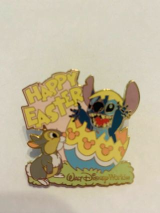 Disney Pin Trading Happy Easter Stitch & Thumper Fantasy Pin Lilo Bambi 2004